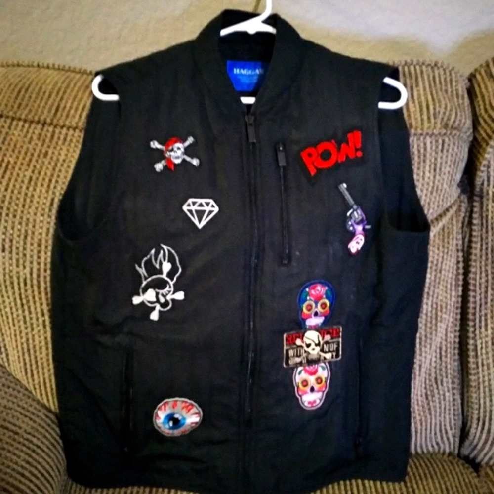**1 OF 1** CUSTOM PATCHWORK VEST SIZE SMALL